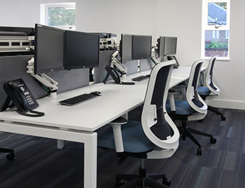 F25 desks and Do task chairs