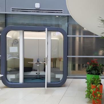 small outdoor office homeworking pod